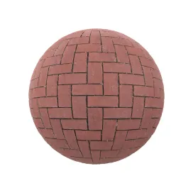 Red brick pavement 3